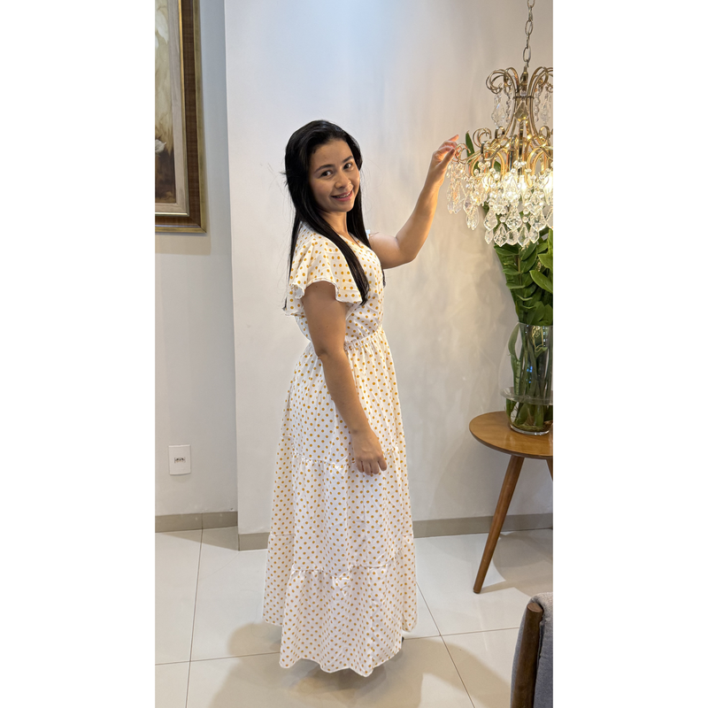 Vestido de Bolinhas - Conforto e Elegancia com várias cores.