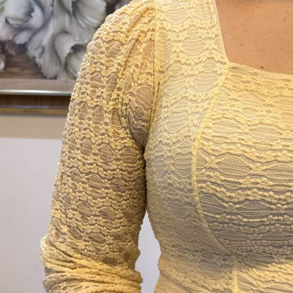 Vestido Midi com manga